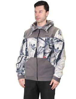 Куртка флисовая "Меркурий-2" КМФ Зимний лес с серым